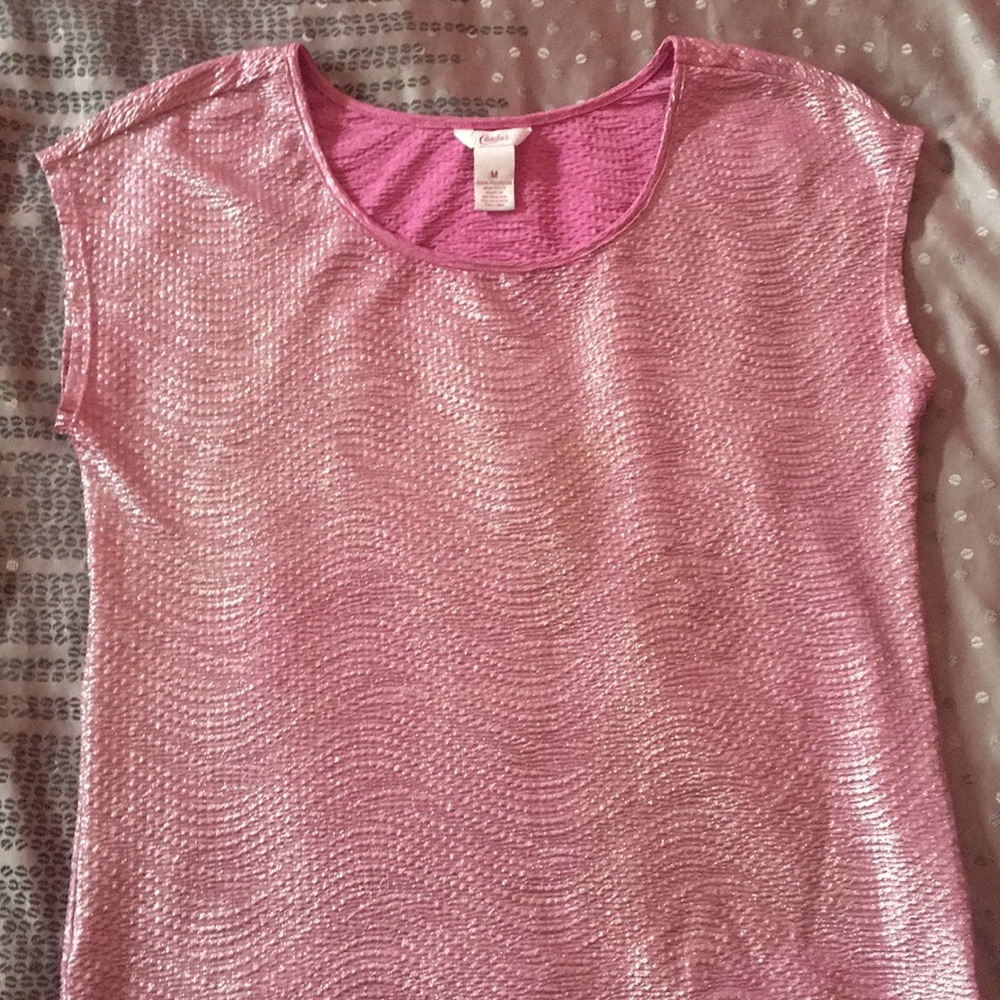 Lavender and sparkly top